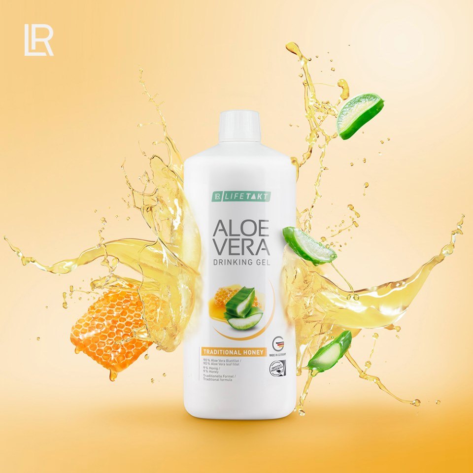 LR LIFETAKT ALOE VERA DRINKING GEL Traditional Honey Aloesowy Żel do Picia Miód Witamina C