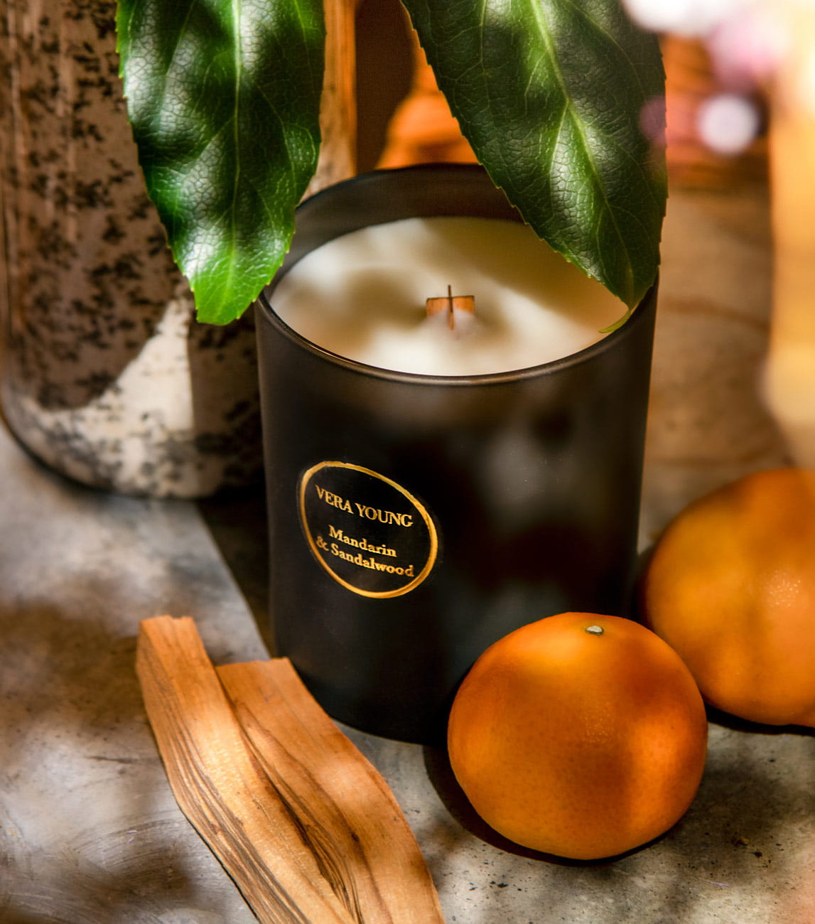 Świeca Zapachowa Sojowa Vera Young Kolekcja Bliss Mandarin & Sandalwood