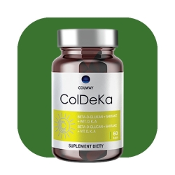 ColDeKa 100 kapsułek Colway Witamina D i K Grzyby Shiitake Beta-D-Glukan