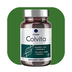 Colway Colvita 120 kapsułek Kolagen Naturalny Witamina E Algi