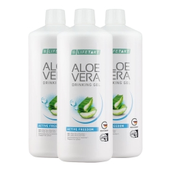 Aloe Vera Active Freedom Aloesowy Żel do Picia - 1000ml - 3pak