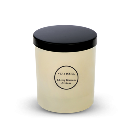 Vera Young DANDY - Cherry Blossom & Stone - 220g 55h - Zapachowa Świeca Sojowa
