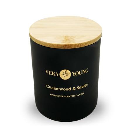 Vera Young BLISS - Guaiacwood & Suede - 220g 70h - Zapachowa Świeca Sojowa