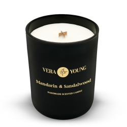 Zapachowa Świeca Sojowa Vera Young BLISS - Mandarin & Sandalwood